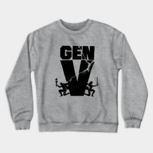 Gen V Fan Logo Black Crewneck Sweatshirt